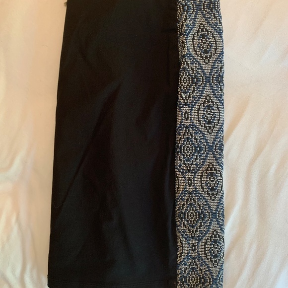 Mango Tribal Print Textured Mini Skirt M - Picture 4 of 6